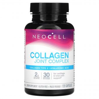 Комплекс для суглобів з колагеном 2 типу та гіалуроновою кислотою, NeoCell, 120 капсул