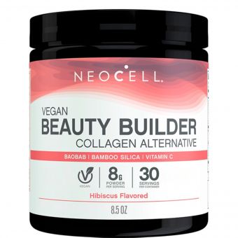 Веганський Колаген, смак гібіскусу, Vegan Beauty Builder, NeoCell, 227 гр (8,5 унцій)