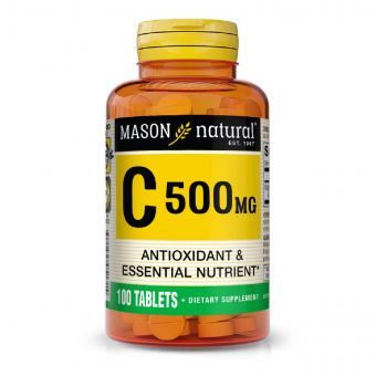 Вітамін C 500мг, Vitamin C, Mason Natural, 100 таблеток