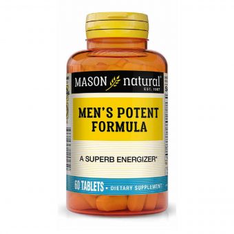 Чоловіча формула потенції, Men&apos;s Potent Formula, Mason Natural, 60 таблеток