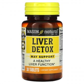 Детокс печінки, Liver Detox, Mason Natural, 30 таблеток
