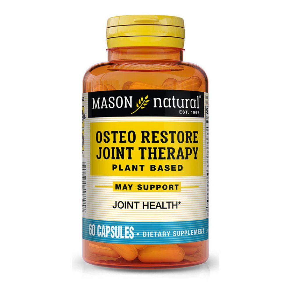 Відновлювальна терапія суглобів, Osteo Restore Joint Therapy Plant Based Caps, Mason Natural, 60 капсул