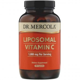 Вітамін C в ліпосомах, 1000 мг, Liposomal Vitamin C, Dr. Mercola, 180 капсул