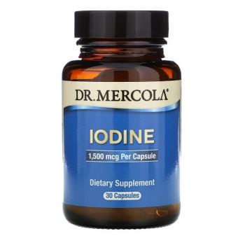 Йод 1,5 мг, Iodine, Dr. Mercola, 30 капсул