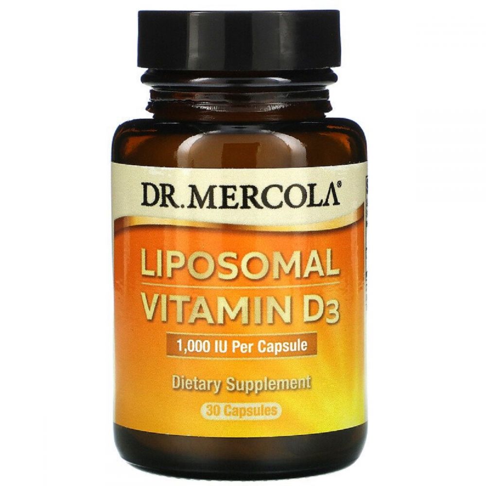 Вітамін D3 ліпосомальний, 1000 МО, Liposomal Vitamin D3, Dr. Mercola, 30 капсул