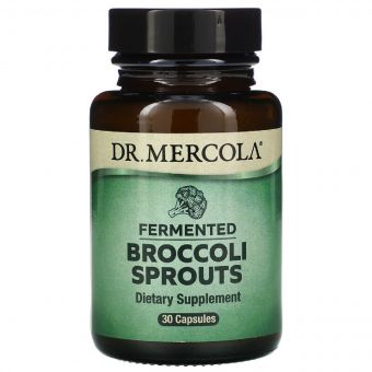 Ферментовані паростки Брокколі, Fermented Broccoli Sprouts, Dr. Mercola, 30 капсул