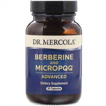 Берберін та MicroPQQ, Berberine and MicroPQQ Advanced, Dr. Mercola, 30 капсул
