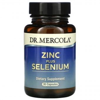 Цинк и Селен, Zinc plus Selenium, Dr. Mercola, 30 капсул