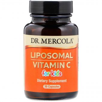 Вітамін C для дітей в ліпосомах, Liposomal Vitamin C for Kids, Dr. Mercola, 30 капсул