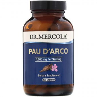 По Д'Арко 1000 мг, Pau D'Arco, Dr. Mercola, 120 капсул