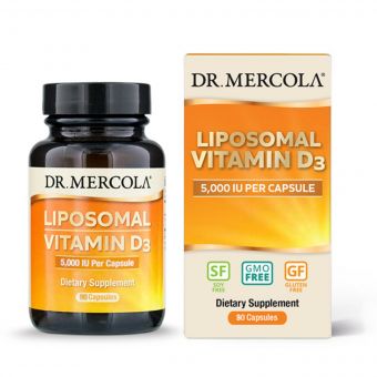 Вітамін D3 Ліпосомальний, 5000 МО, Liposomal Vitamin D3, Dr. Mercola, 90 капсул