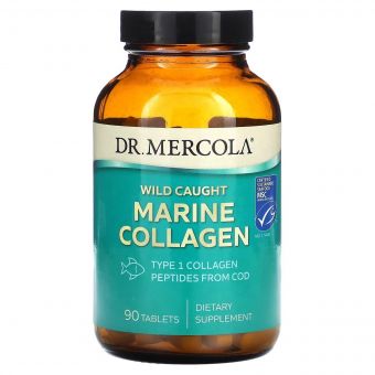 Морський колаген з дикої риби, Wild Caught Marine Collagen, Dr. Mercola, 90 таблеток