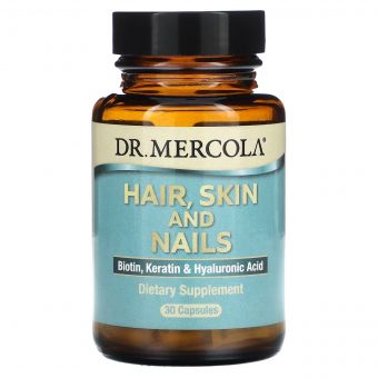 Здоров&apos;я волосся, шкіри та нігтів, Hair, Skin and Nails, Dr. Mercola, 30 капсул