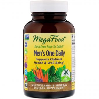 Мультивітаміни для чоловіків, Men&apos;s One Daily, MegaFood, 30 таблеток
