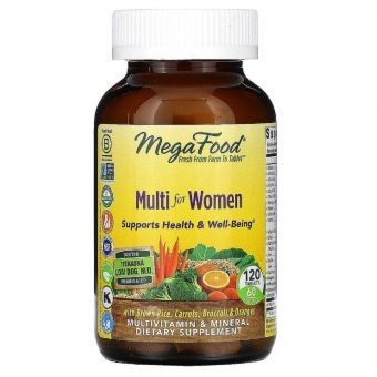 Мультивітаміни для Жінок, Multi for Women, MegaFood, 120 таблеток