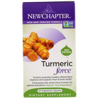 Куркумін, Turmeric Force, New Chapter, 30 вегетаріанських капсул