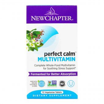 Заспокійливі Мультивітаміни, Perfect Calm, New Chapter, 72 таблетки