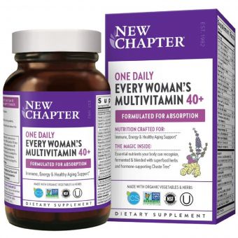 Щоденні Мультівітаміни для Жінок 40+, Every Woman&apos;s, New Chapter, 24 таблетки