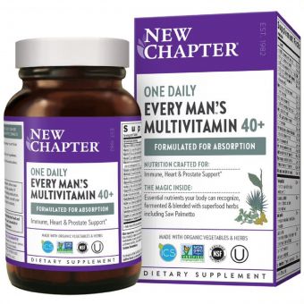 Щоденні Мультівітаміни Для Чоловіків 40+, Every Man&apos;s, New Chapter, 24 Таблетки