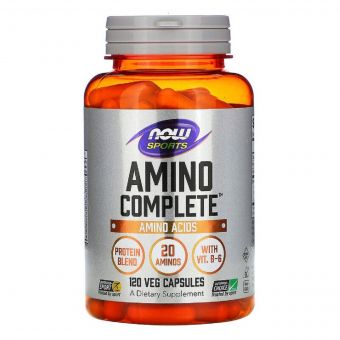 Комплекс Амінокислот, Sports, Amino Complete, Now Foods, 120 вегетаріанських капсул