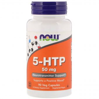 5-HTP (Гідроксітріптофан), 50 мг, Now Foods, 90 вегетаріанських капсул