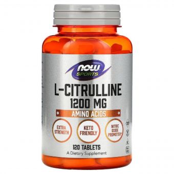 L-Цитрулін, L-Citrulline, Now Foods, 1200 мг, 120 таблеток