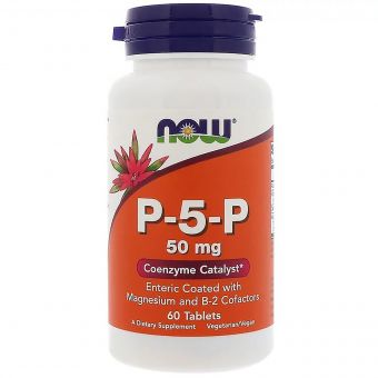 P-5-P (піридоксальфосфат) 50мг, Now Foods, 60 таблеток