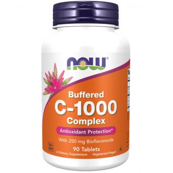 Комплекс Вітаміну C-1000, з 250 мг біофлавоноїдів, Complex C -1000 With 250 mg of Bioflavonoids, Now Foods, 90 таблеток