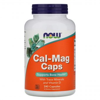 Кальцій і Магній, Cal-Mag, Now Foods, 240 капсул