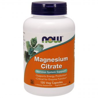 Цитрат Магнію, Magnesium Citrate, Now Foods, 120 капсул