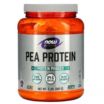 Протеїн гороховий, Pea Protein, Now Foods, порошок 907 гр