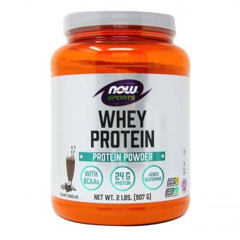 Сироватковий Протеїн, смак вершкового шоколаду, Whey Protein, Now Foods, порошок 907 гр