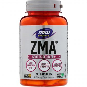 Спортивне Відновлення після тренування, ZMA, Now Foods, 90 капсул