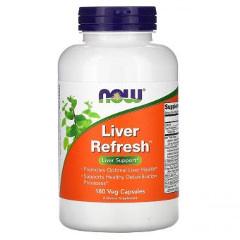 Вітаміни для оновлення печінки Liver Refresh, Now Foods, 180 Вегетаріанских Капсул