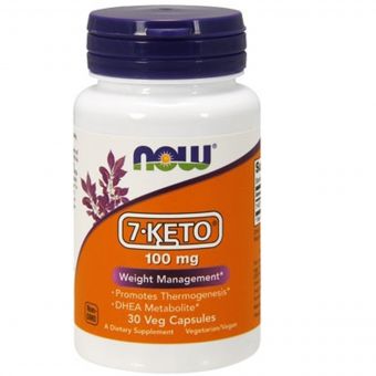 7-KETO (Дегідроепіандростерон), 100 мг, Now Foods, 30 вегетаріанських капсул