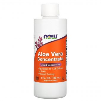 Алоэ Вера Концентрат, Aloe Vera Concentrate, Now Foods, 118 мл
