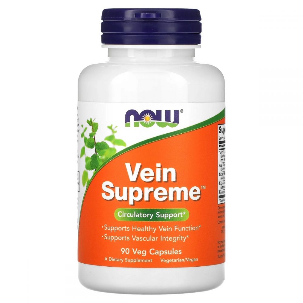 Здоров'я вен, Vein Supreme, Now Foods, 90 вегетаріанських капсул