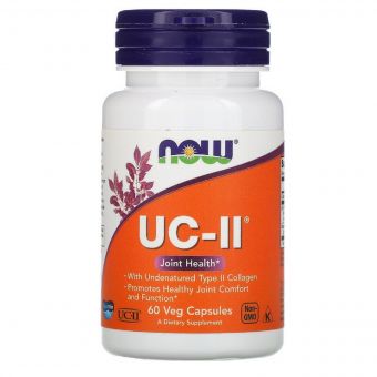 Колаген натуральний тип II, UC-II, Now Foods, 60 вегетаріанських капсул