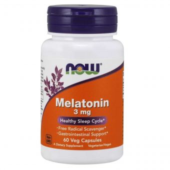 Мелатонін 3 мг, Now Foods, 60 капсул