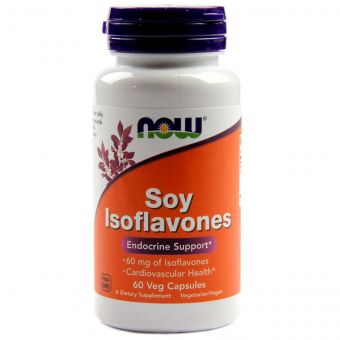 Соєві Ізофлавони, Soy Isoflavones, Now Foods, 60 капсул