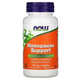 Менопауза, Трав'яний Комплекс, Menopause Support, Now Foods, 90 вегетаріанських капсул