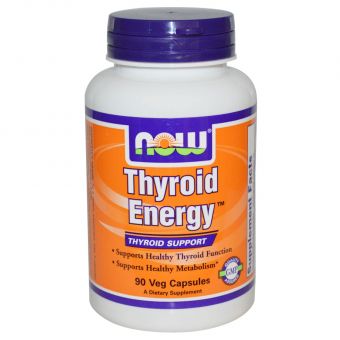 Підтримка Щитовидної Залози, Thyroid Energy, Now Foods, 90 вегетаріанських капсул