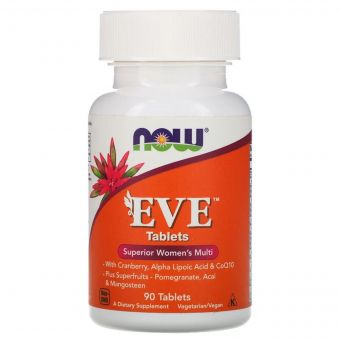 Мультивітаміни для Жінок Eve, поліпшена формула, Now Foods, 90 таблеток