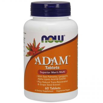 Супер Мультивітаміни для Чоловіків, Adam, Now Foods, 60 таблеток