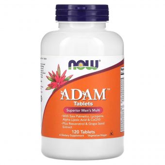Супер Мультивітаміни для Чоловіків, Adam, Superior Men's Multi, Now Foods, 120 таблеток