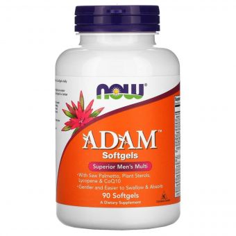 Супер Мультівітаміни для Чоловіків, Adam, Superior Men's Multi, Now Foods, 90 гелевих капсул