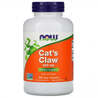 Котячий кіготь, 500 мг, Cat&apos;s Claw, Now Foods, 250 вегетаріанських капсул