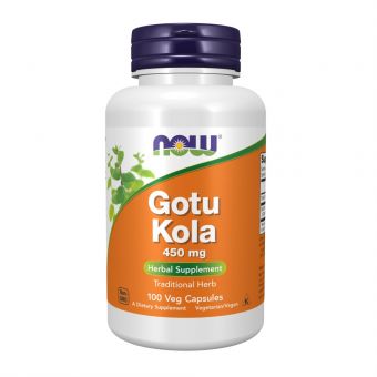 Готу Кола, 450 мг, Gotu Kola, Now Foods, 100 вегетаріанських капсул