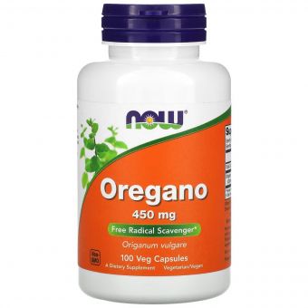 Орегано, 450 мг, Oregano, Now Foods, 100 вегетаріанських капсул