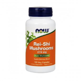 Грибы Рейши, 270 мг, Rei-Shi Mushrooms, Now Foods, 100 вегетаріанських капсул